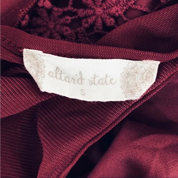 ALTAR’D STATE Charlotte Dress in Wine - Picture 2 of 8